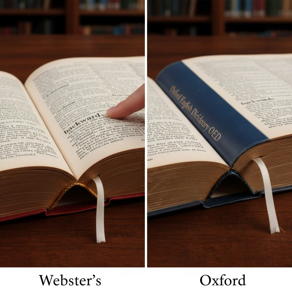 backwards / backward