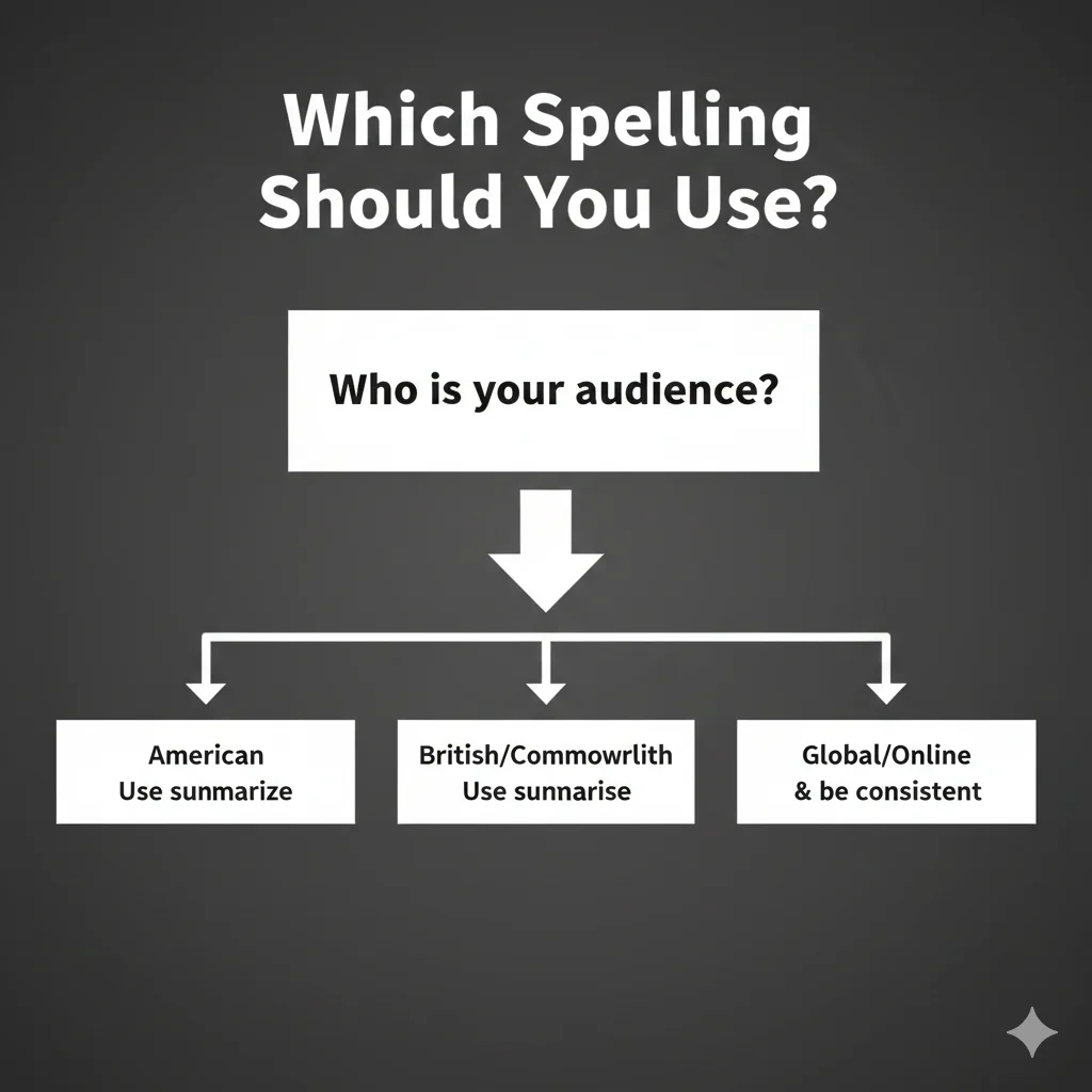 summarise / summarize