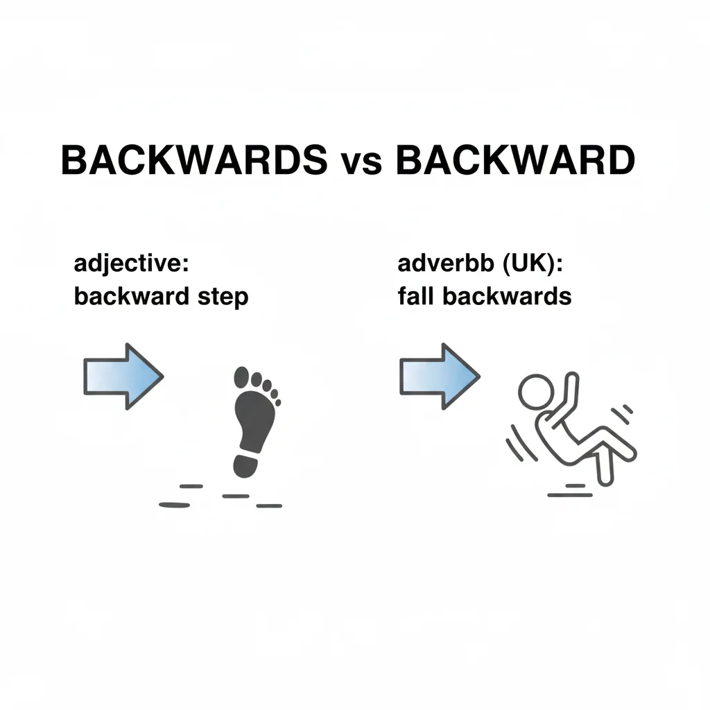backwards / backward