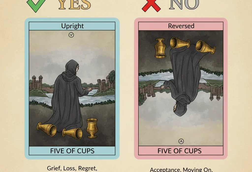 Five of Cups Yes or No