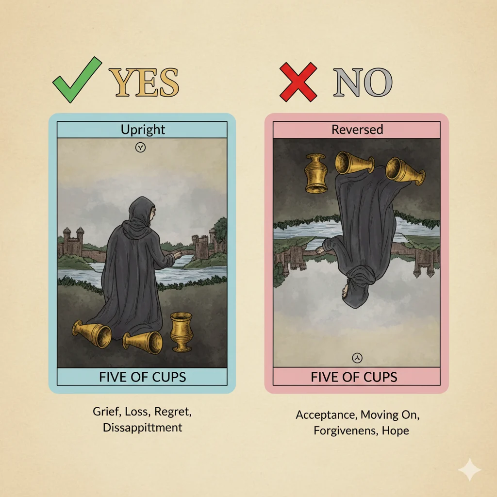Five of Cups Yes or No