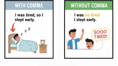 Comma Before or After So