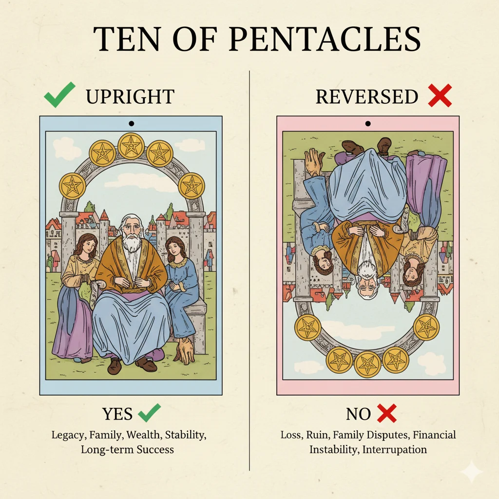 Ten of Pentacles Yes or No