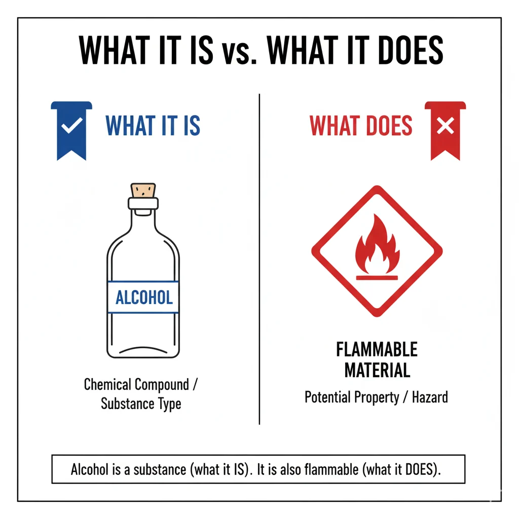 Flammable Materials or Alcohol