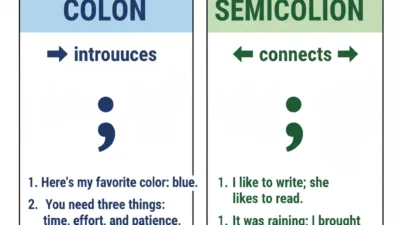 Colon vs Semicolon
