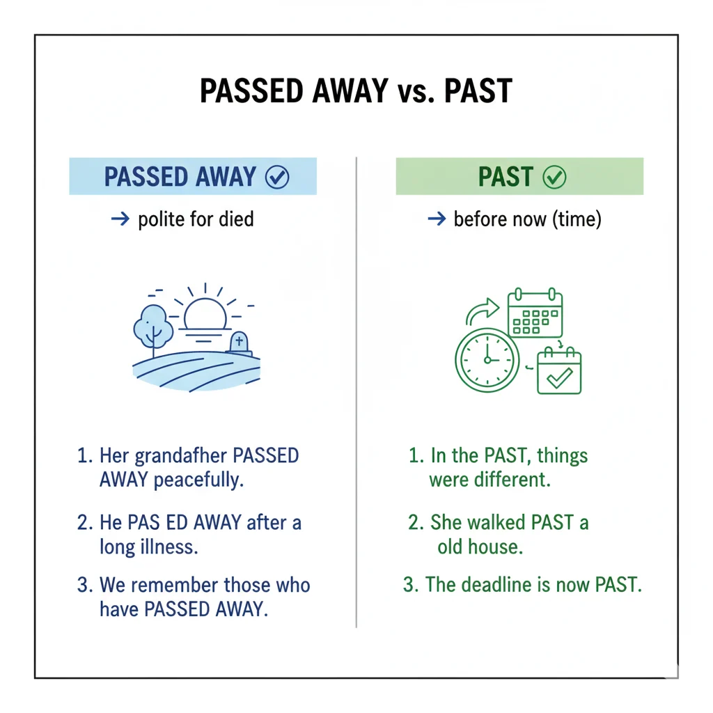Passed Away vs Past Away
