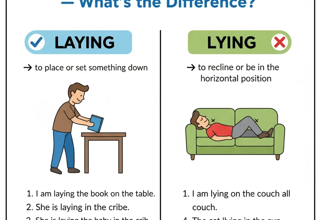 Laying vs Lying
