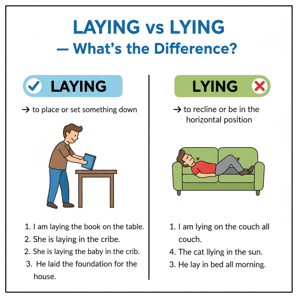 Laying vs Lying