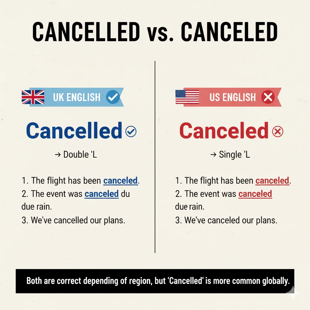 Cancelled vs Canceled