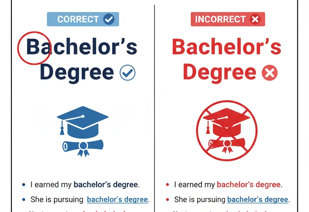 Bachelor’s Degree vs Bachelors Degree