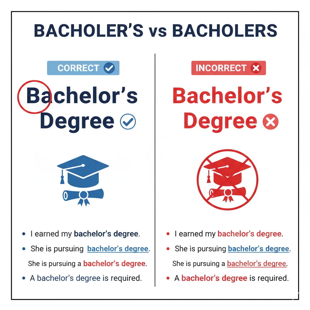 Bachelor’s Degree vs Bachelors Degree