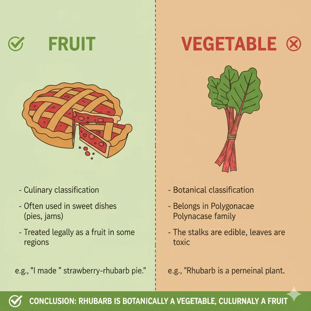 Rhubarb Fruit or Vegetable