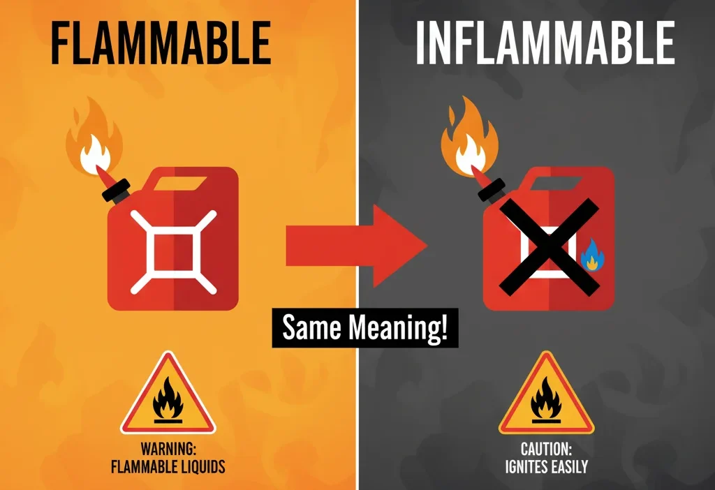Flammable vs Inflammable