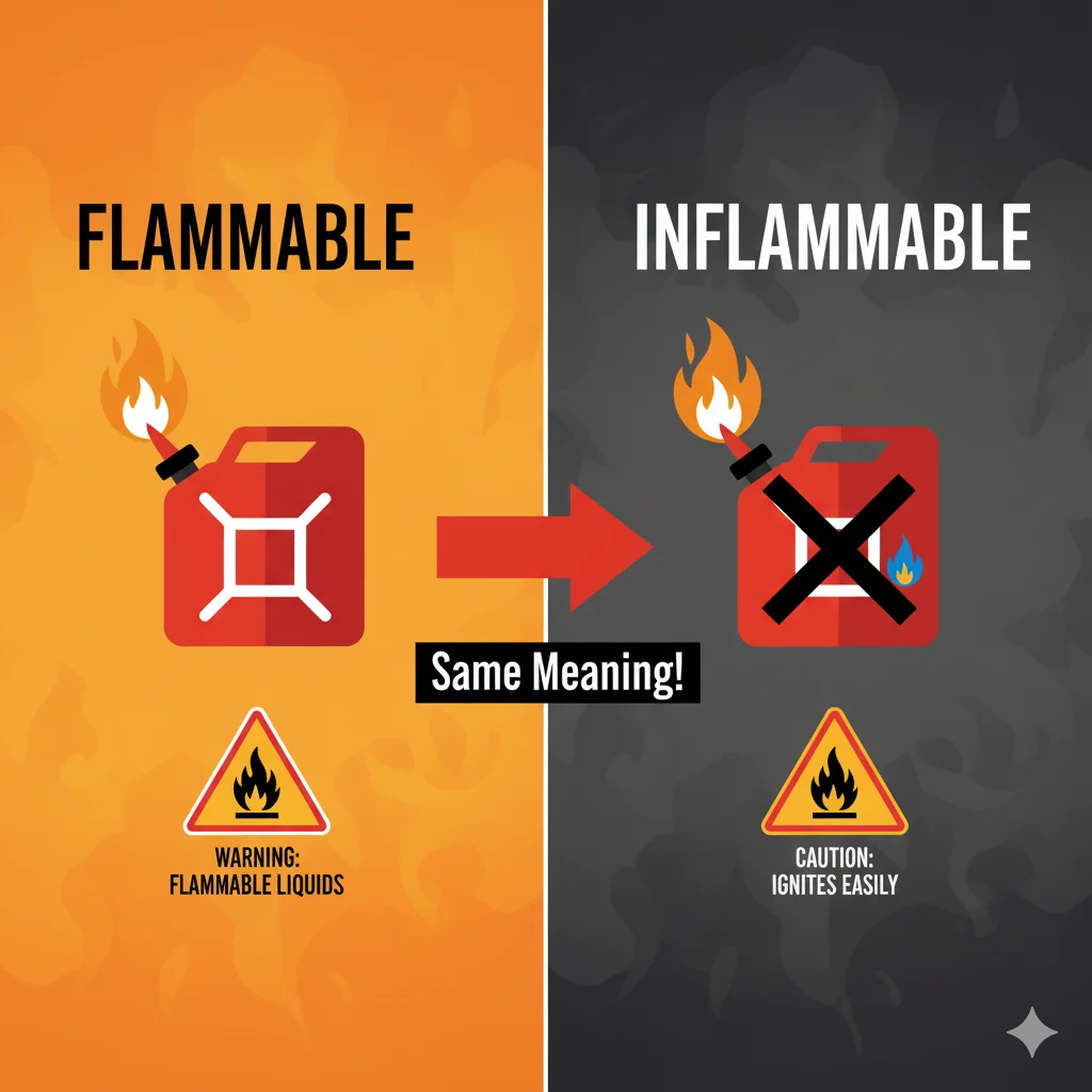 Flammable vs Inflammable