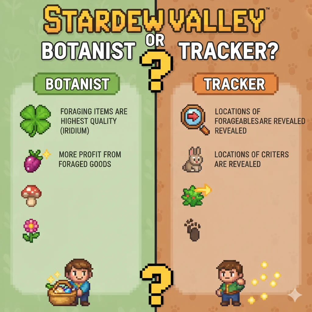 Botanist or Tracker Stardew