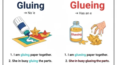 Gluing vs Glueing