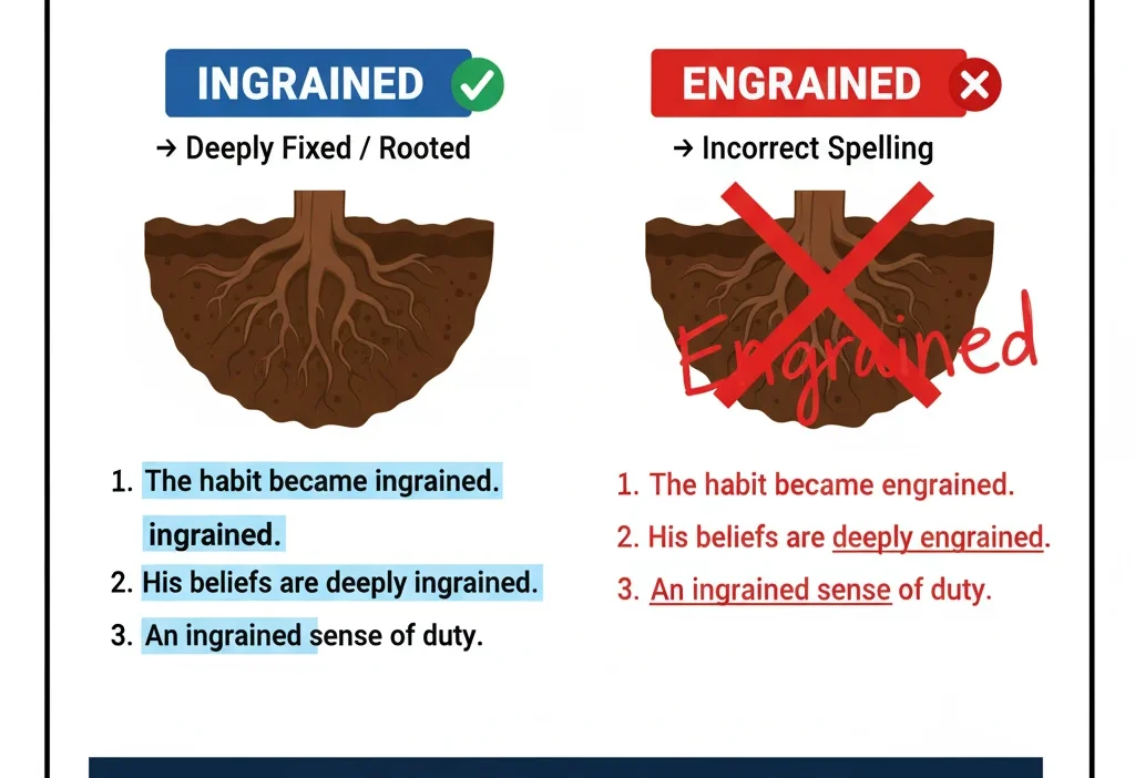Ingrained vs Engrained