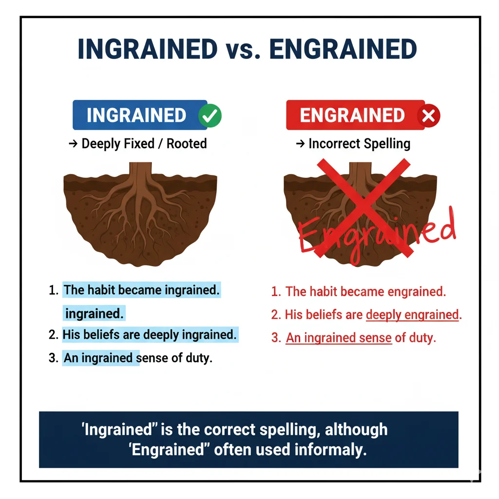 Ingrained vs Engrained