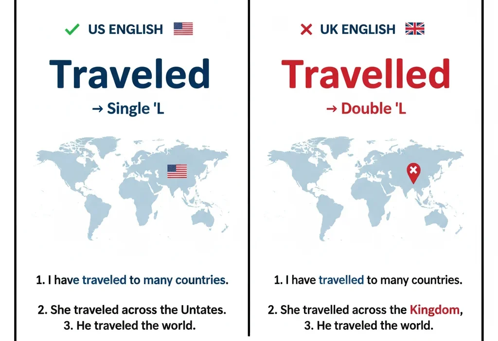 Traveled vs Travelled