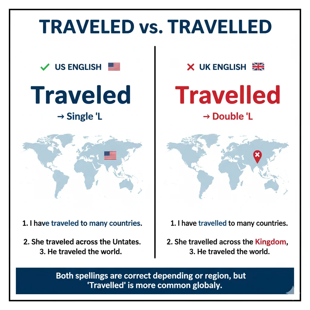 Traveled vs Travelled