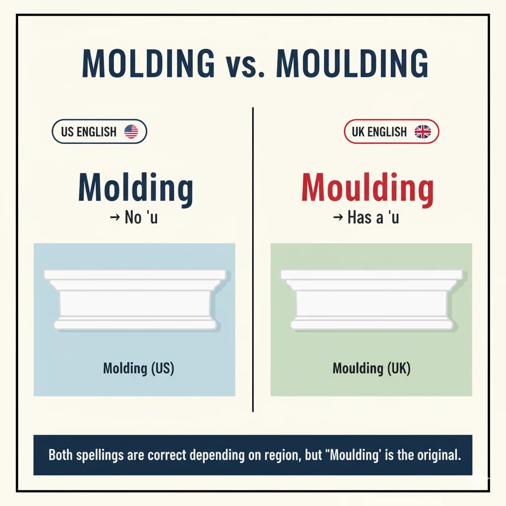 Molding vs Moulding