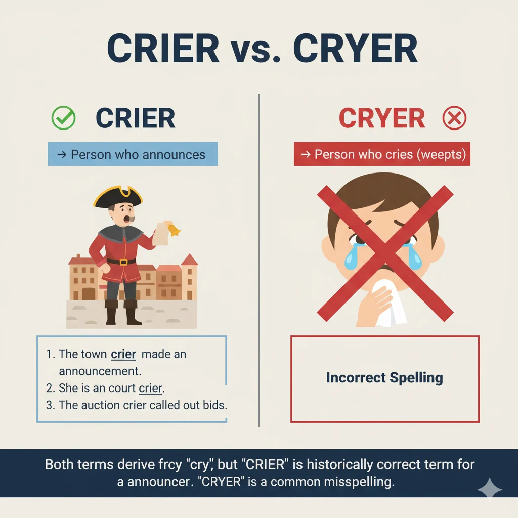 Crier vs Cryer