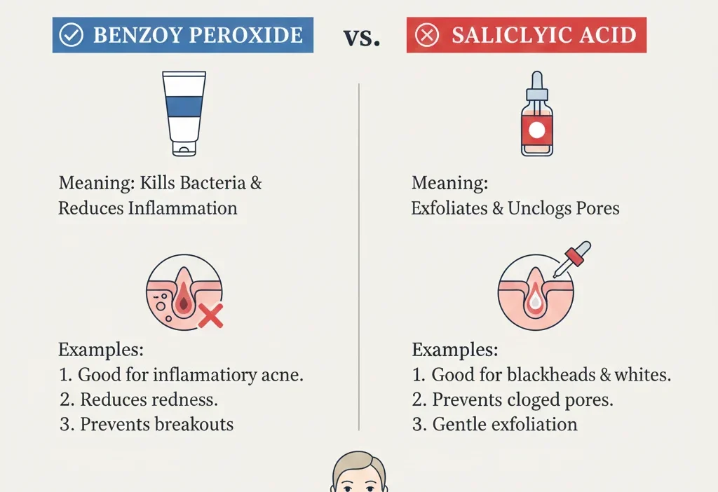 Benzoyl Peroxide or Salicylic Acid