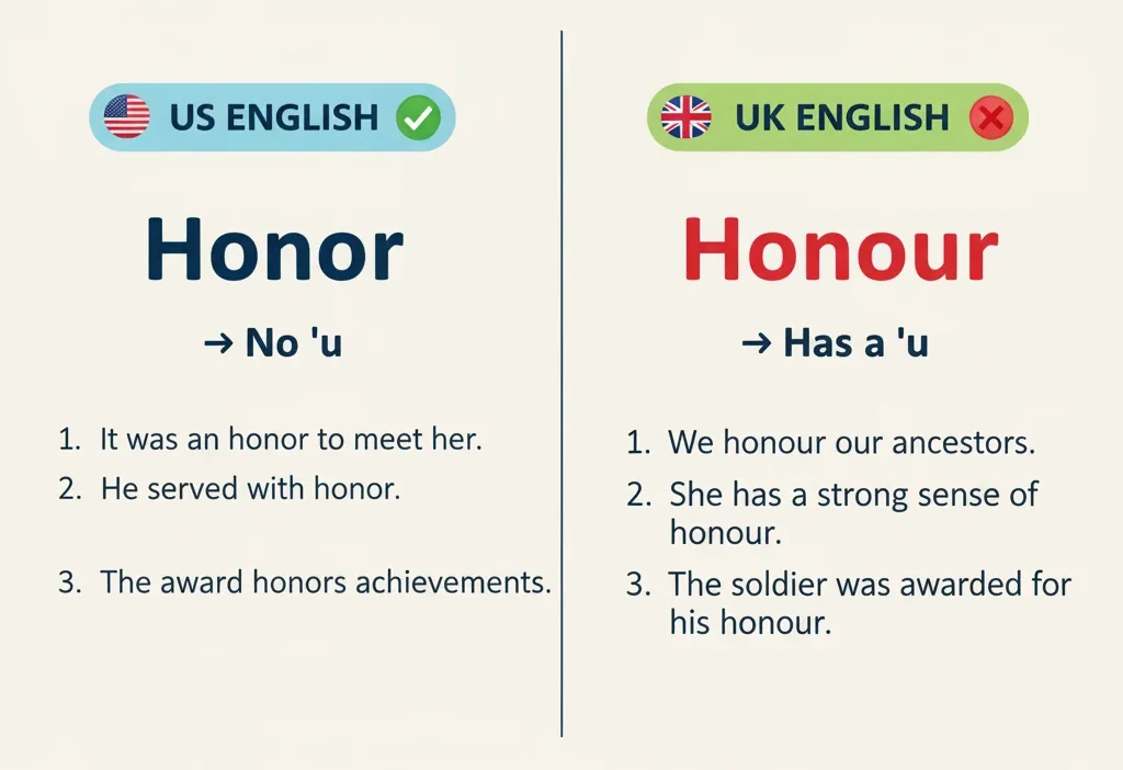 Honor vs Honour