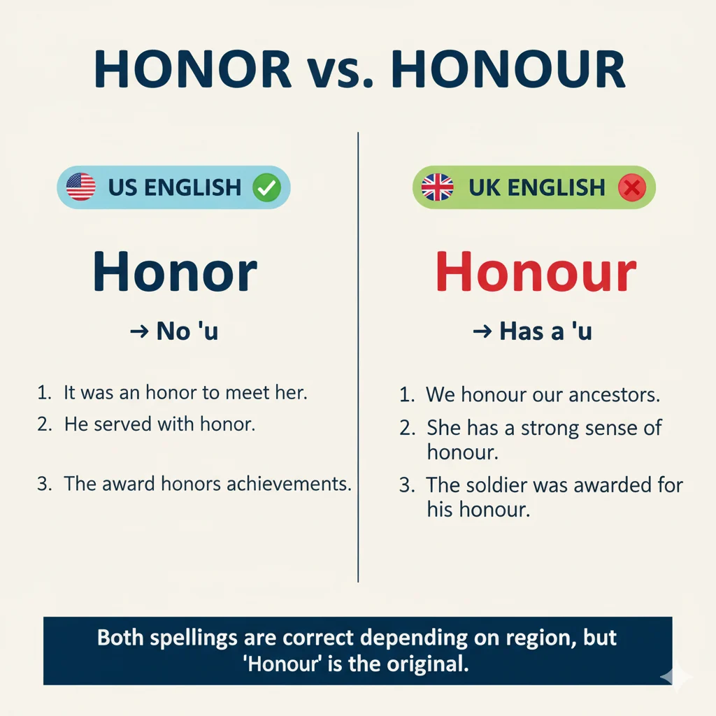 Honor vs Honour