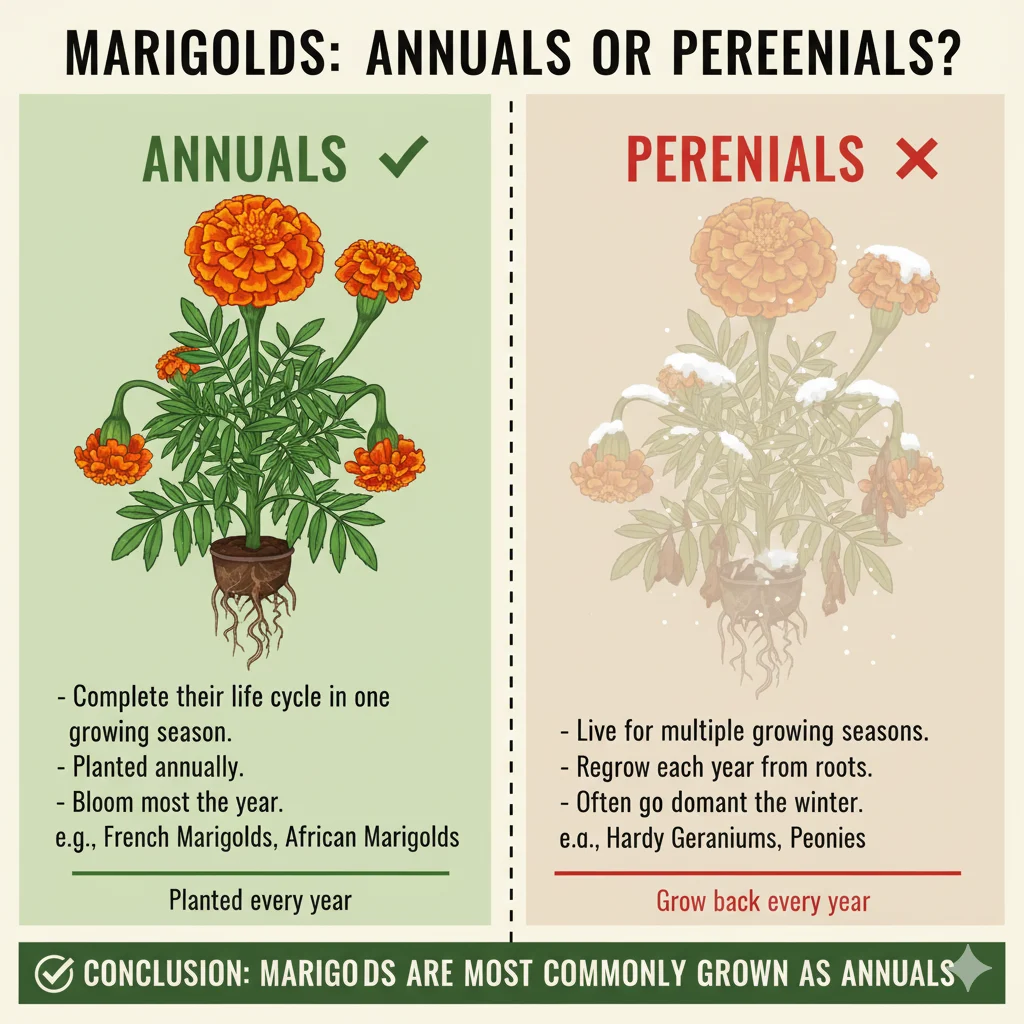 Marigolds Annuals or Perennials