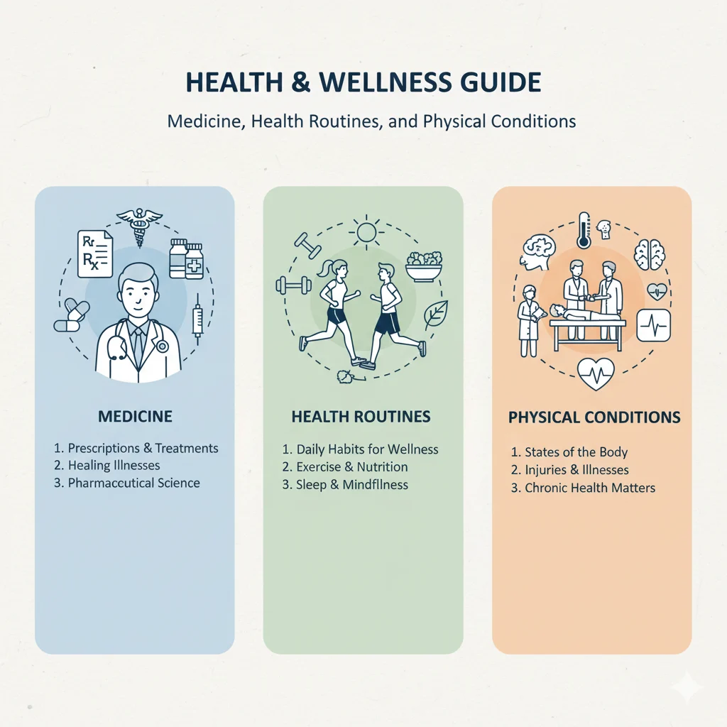 Medicine, Health Routines, and Physical Conditions