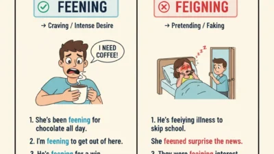 Feening vs Feigning