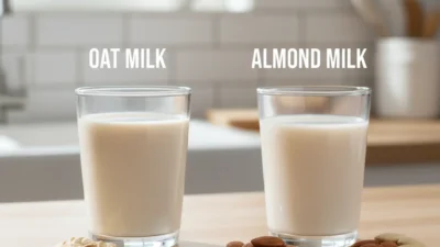 Oat Milk or Almond Milk
