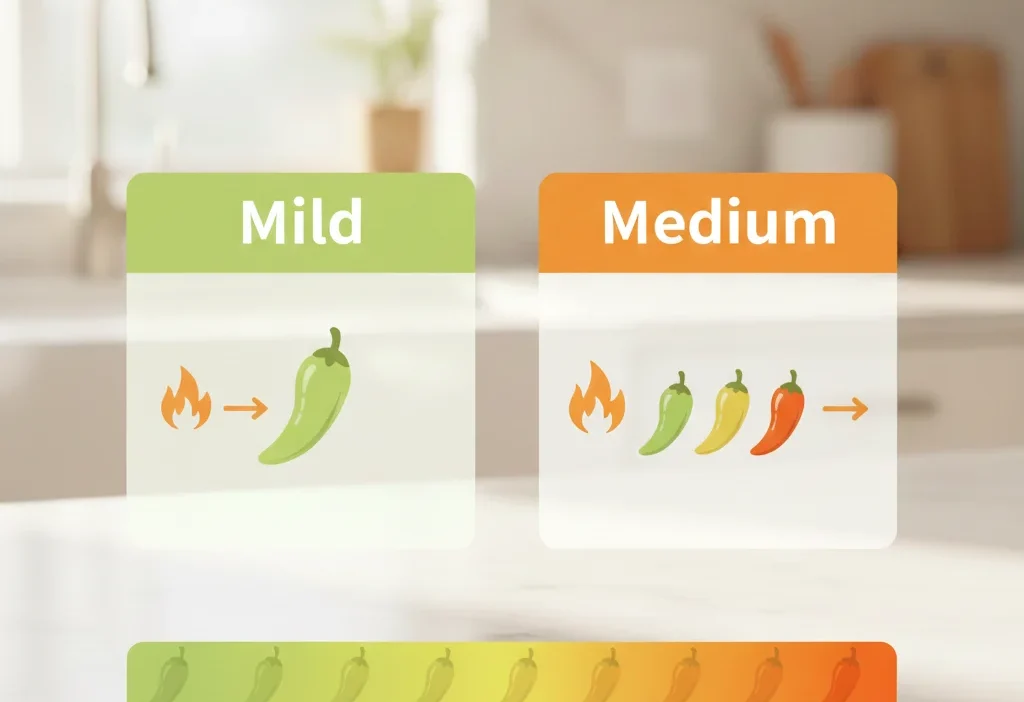 mild or medium which is hotter