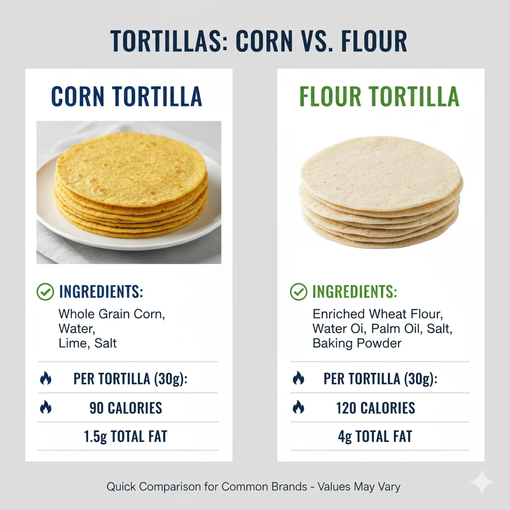 Are Corn or Flour Tortillas Healthier