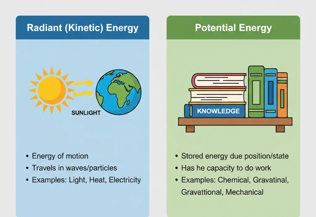 Is Radiant Energy Potential or Kinetic