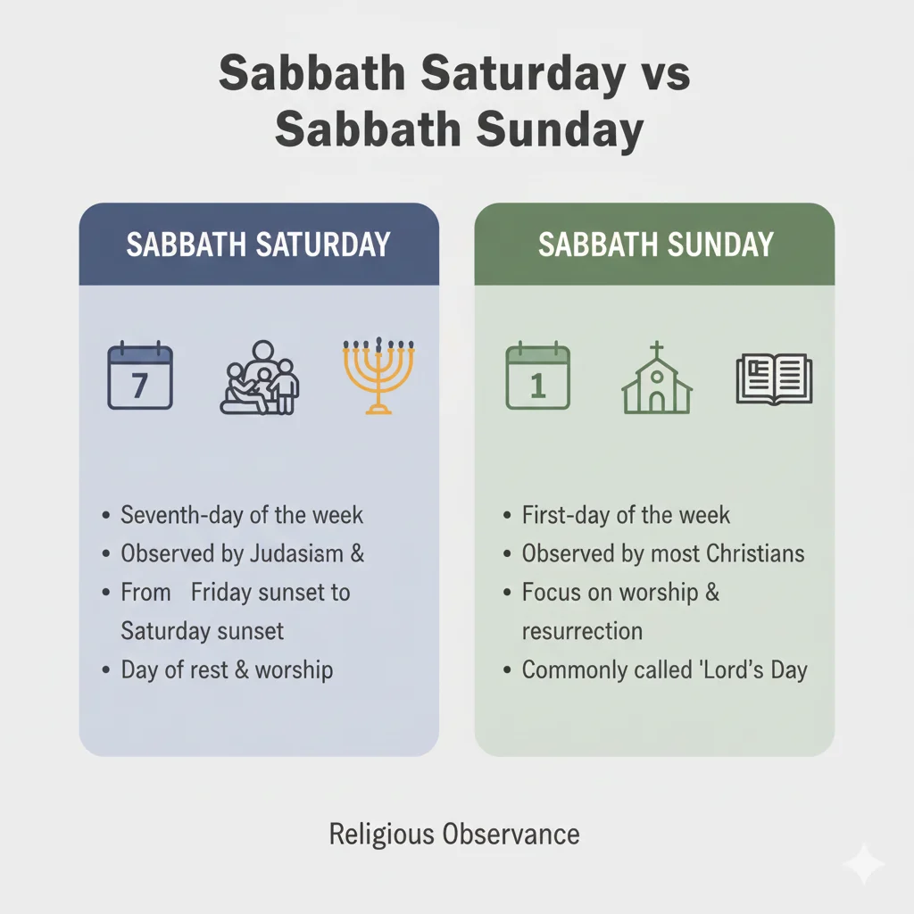 Sabbath Saturday or Sunday
