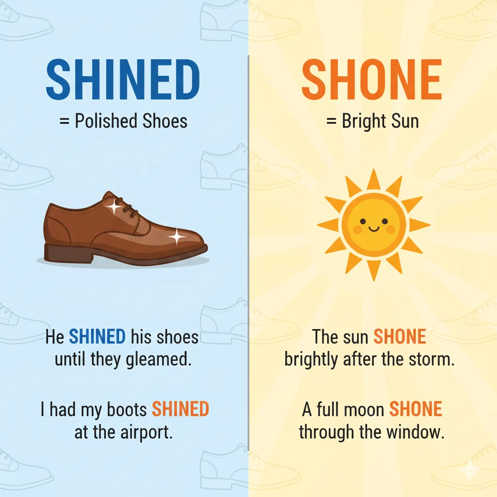 Shined or Shone