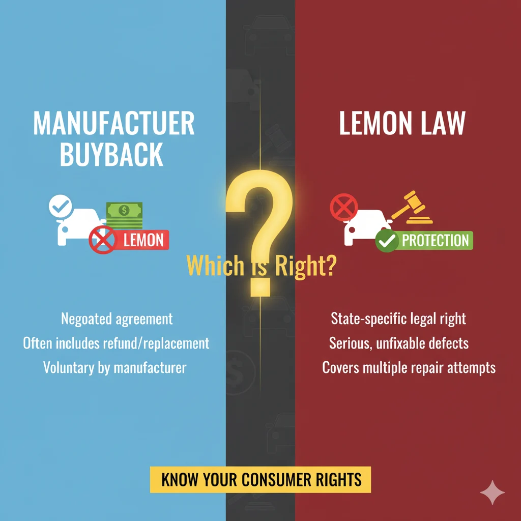 Manufacturer Buyback or Lemon