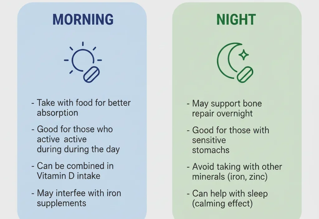 When to Take Calcium Tablets: Morning or Night?