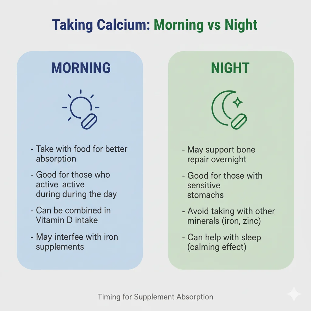 When to Take Calcium Tablets: Morning or Night?