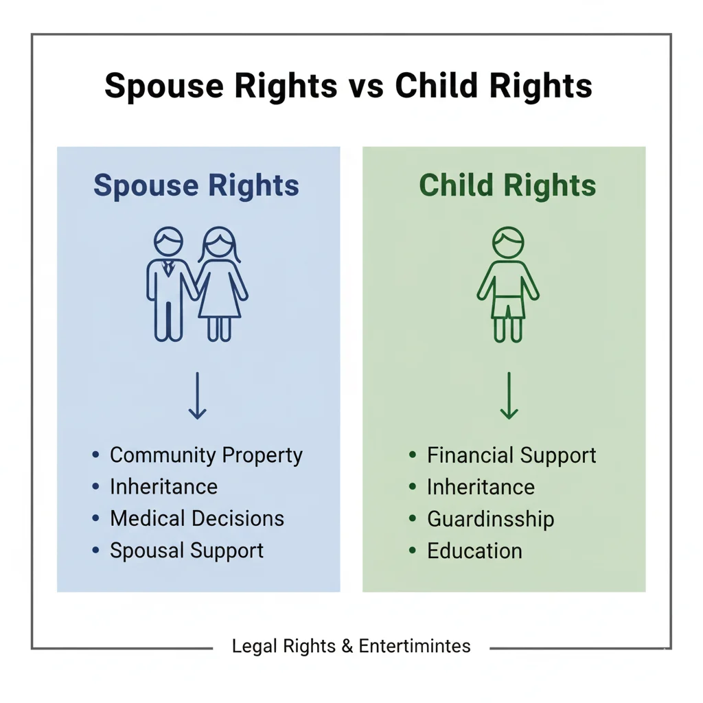 who has more rights spouse or child