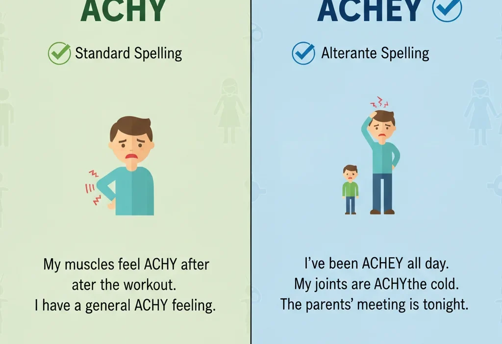 achy / achey