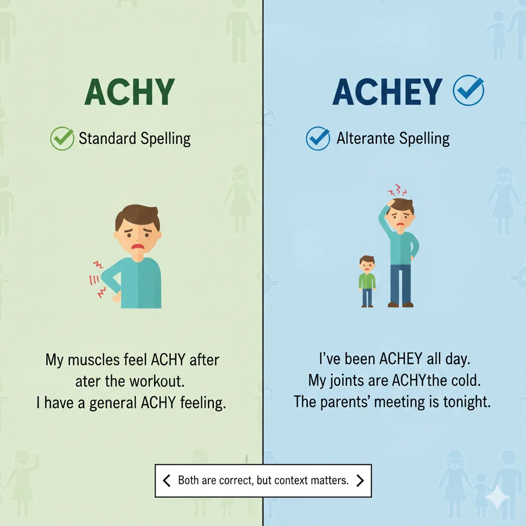 achy / achey