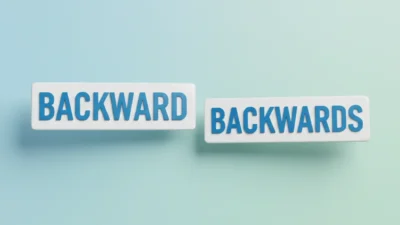 backwards / backward